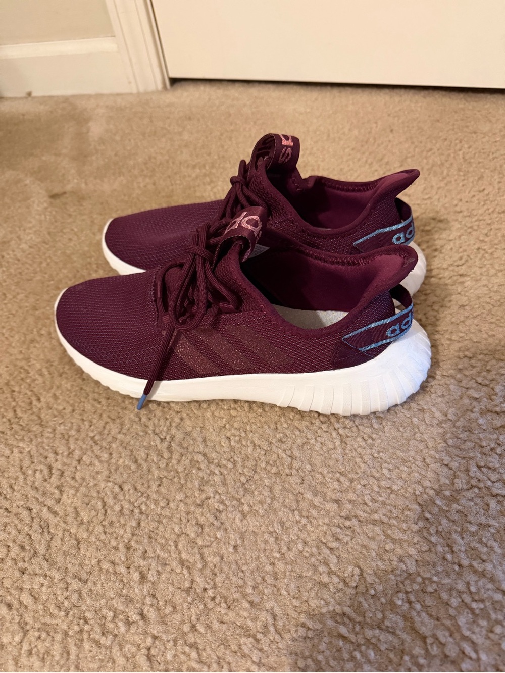 Adidas Cloudfoam QT Flex Women’s Size 10 Burgundy Maroon Blue Running Shoes